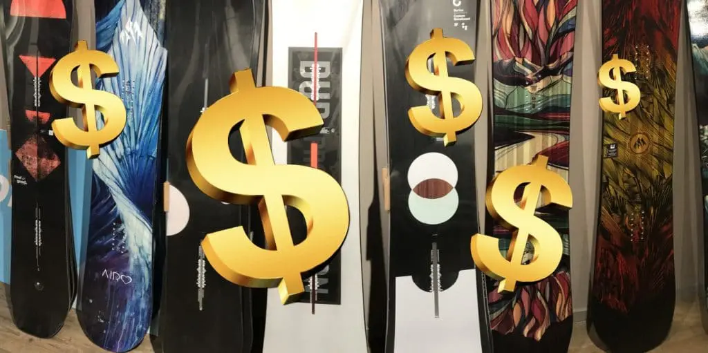 How much does a snowboard cost?