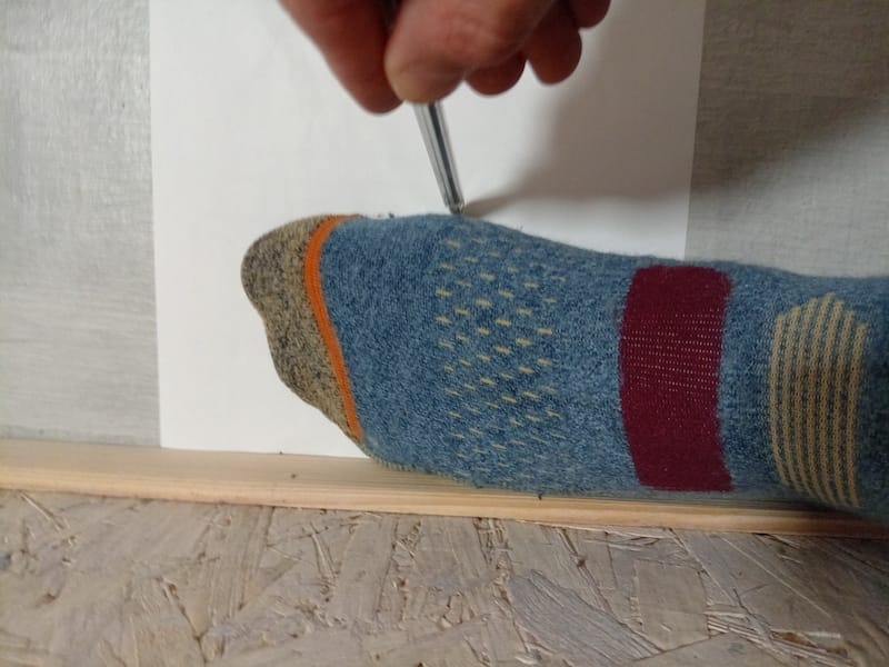 Snowboard boot size - foot width measurement