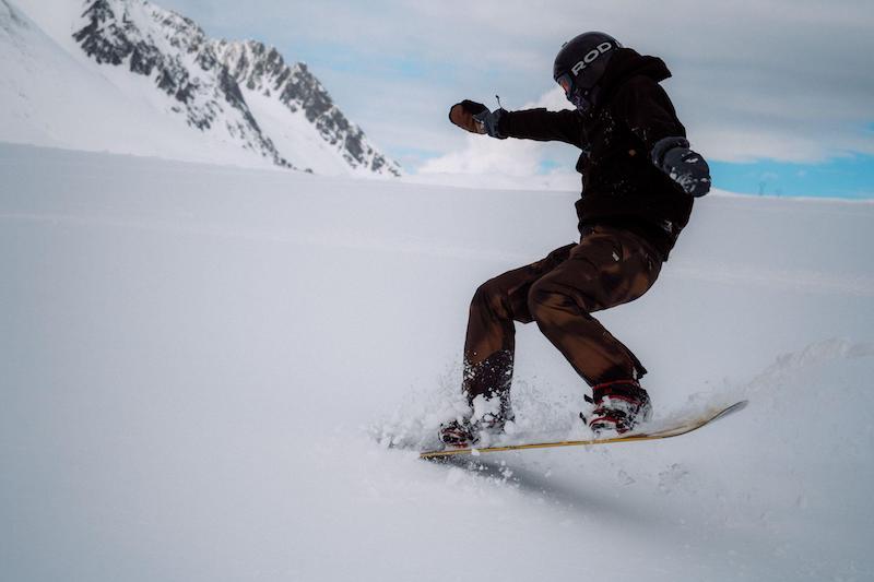 Catching an edge snowboarding